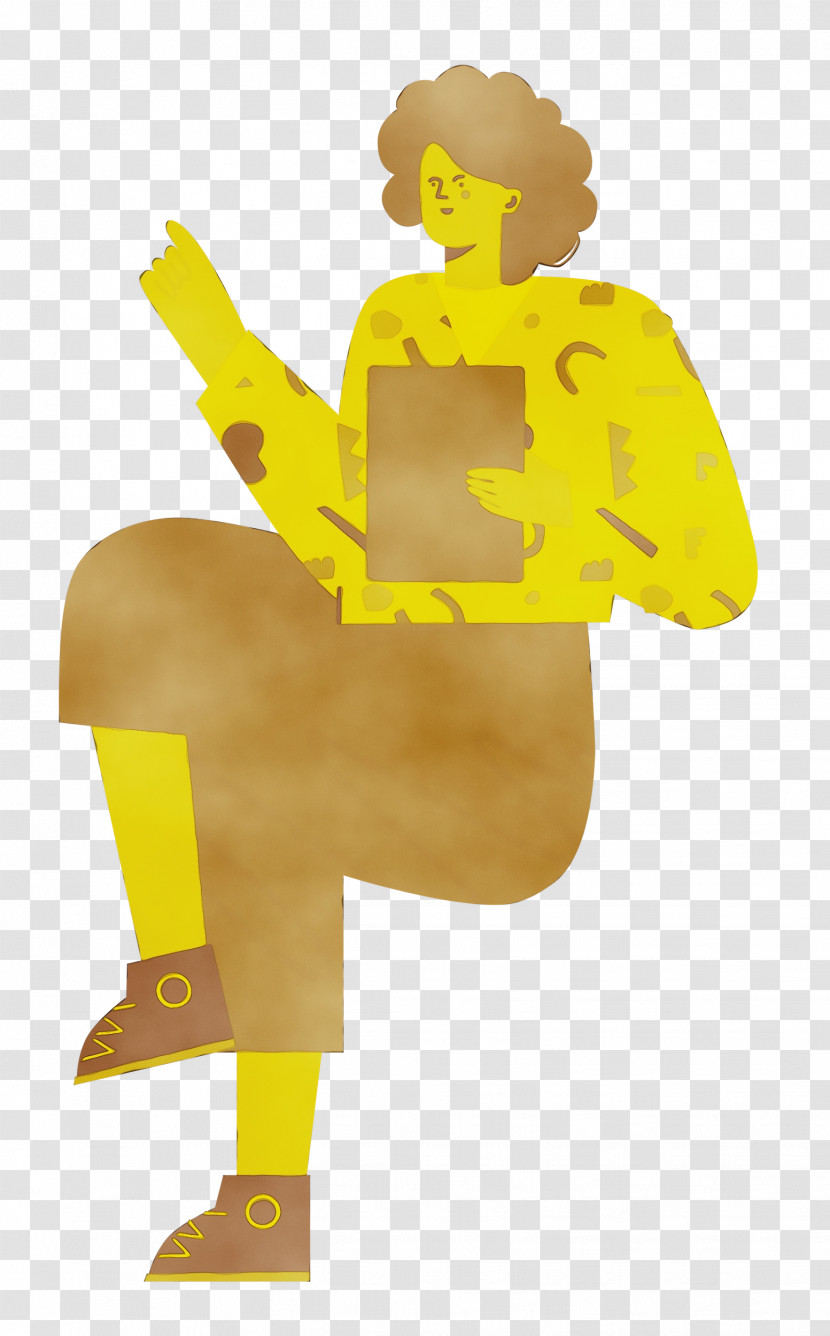 Yellow Cartoon Logo Symbol Chart Transparent PNG