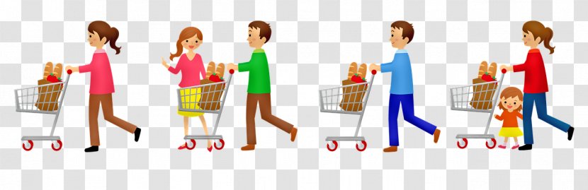 Kids Playing Cartoon - Shopping - Baby With Toys Playset Transparent PNG
