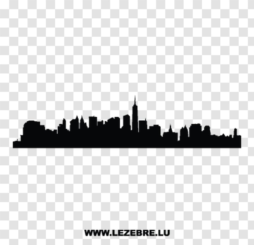 Manhattan Skyline Empire State Building Wall Decal Poster - Room Transparent PNG