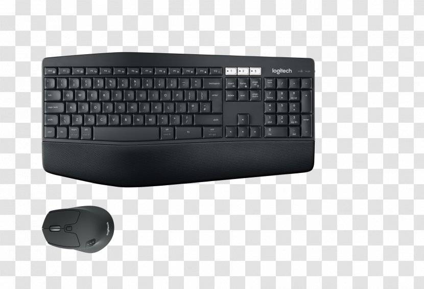 Computer Keyboard Mouse Logitech Unifying Receiver Wireless - Input Device Transparent PNG