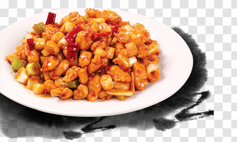 Kung Pao Chicken Sichuan Cuisine Red Braised Pork Belly Fast Food Breakfast - Sweet And Sour Transparent PNG
