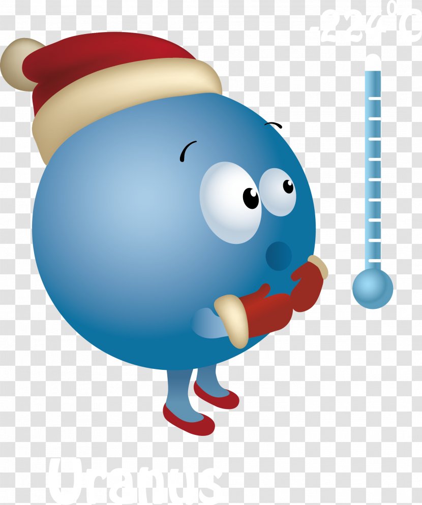 Thermometer Cold Clip Art - Blue - Planet Transparent PNG
