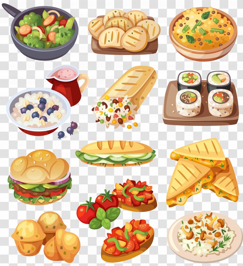 Vector Graphics Royalty-free Stock Illustration Clip Art - Fast Food - Vegetarian Transparent PNG