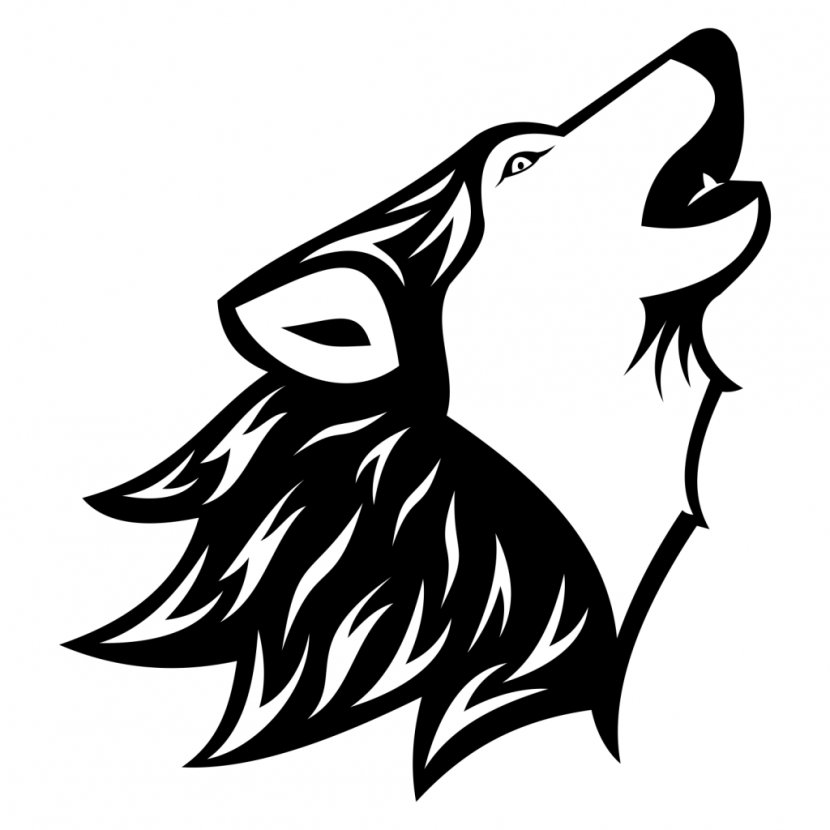 Gray Wolf Black Drawing Clip Art - Fictional Character Transparent PNG