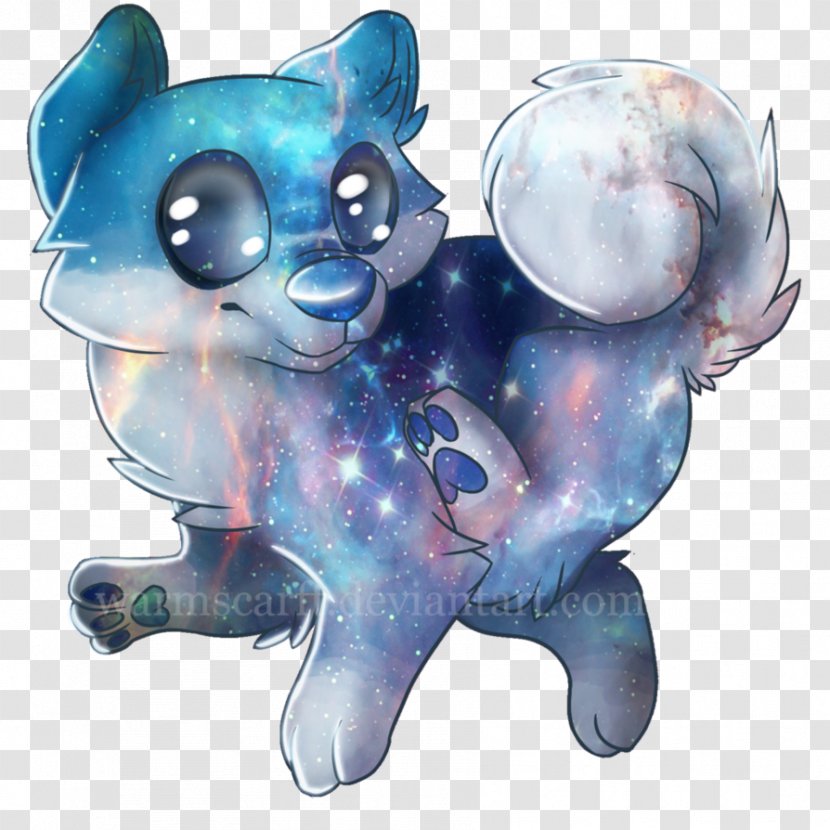 Canidae Bear Dog Cobalt Blue Figurine Transparent PNG