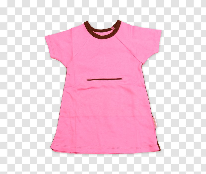 T-shirt Shoulder Sleeve Dress Pink M Transparent PNG