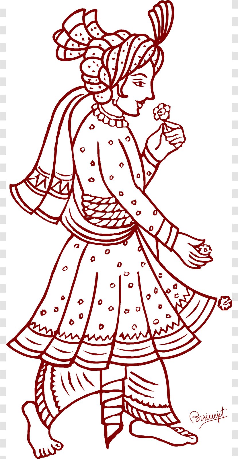 Weddings In India Bridegroom Hindu Wedding Clip Art - Watercolor - Design Cliparts Transparent PNG