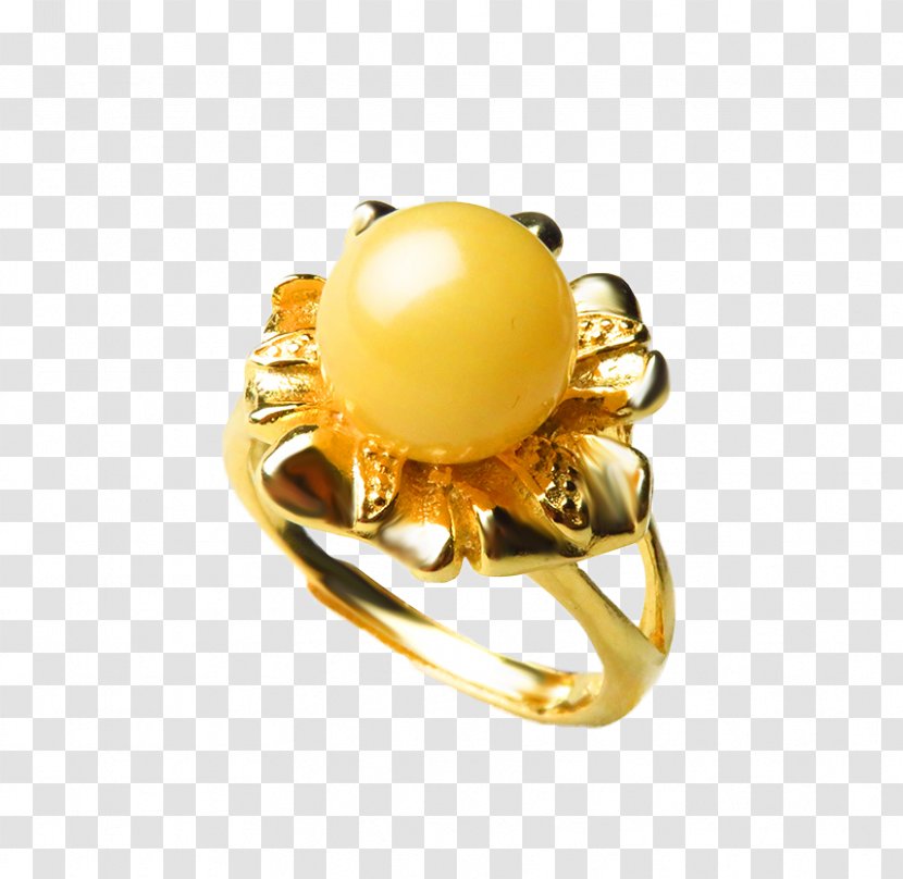 Gemstone Ring Jade - Emerald - Beeswax Amber Transparent PNG