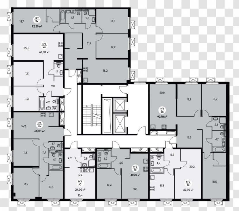 Floor Plan Product Architecture Residential Area Design - Elevation Transparent PNG