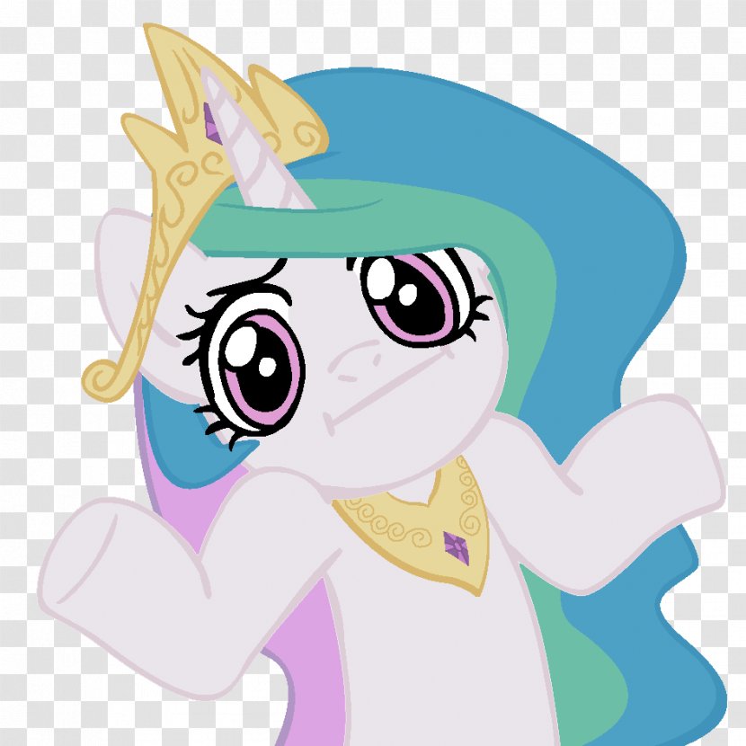 Princess Celestia Pony Pinkie Pie Twilight Sparkle Shrug - Heart - Round Moon Transparent PNG