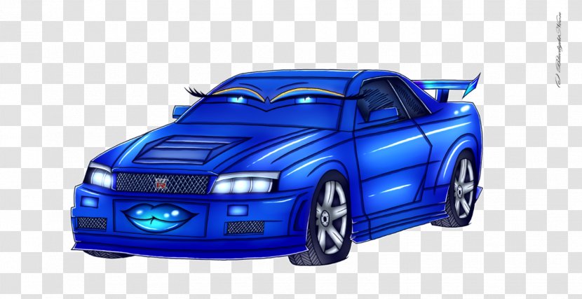 Nissan Skyline GT-R Bumper Car - Motor Vehicle - Light Blue Cars Transparent PNG