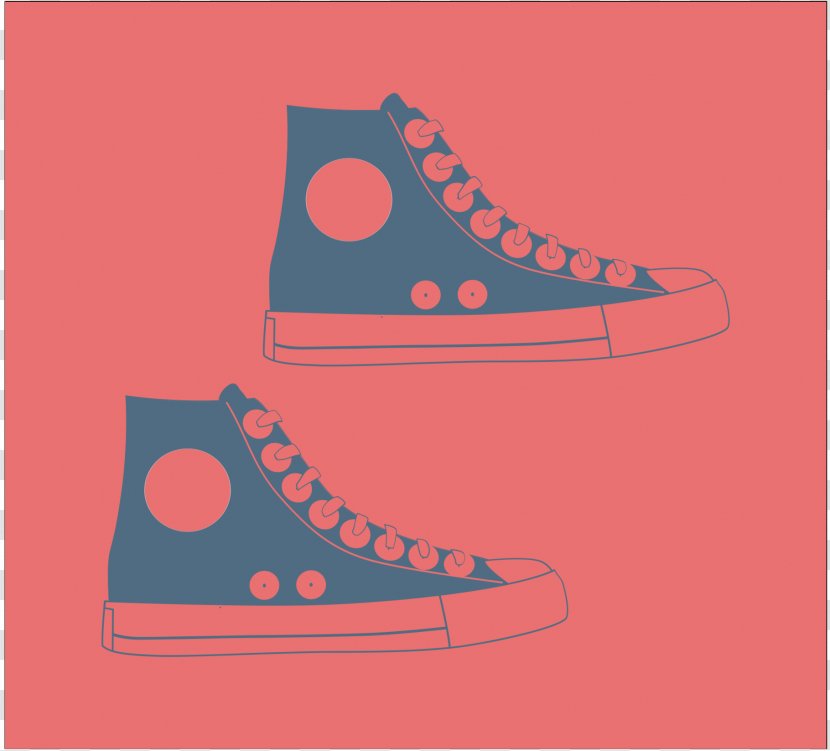 Illustration Product Design Pattern - Sneakers - Pink Transparent PNG