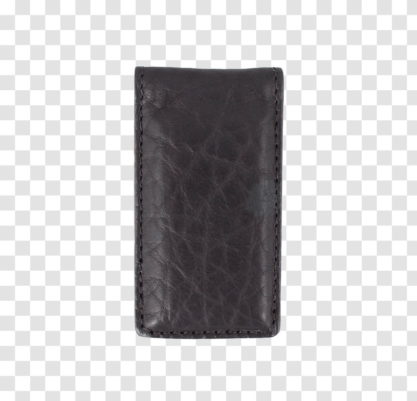 Wallet Leather Rectangle Black M Transparent PNG