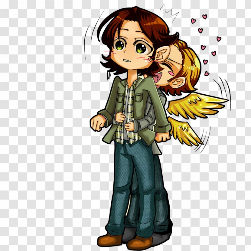 Castiel Sam Winchester Fan Art Sabriel - Supernatural Transparent PNG