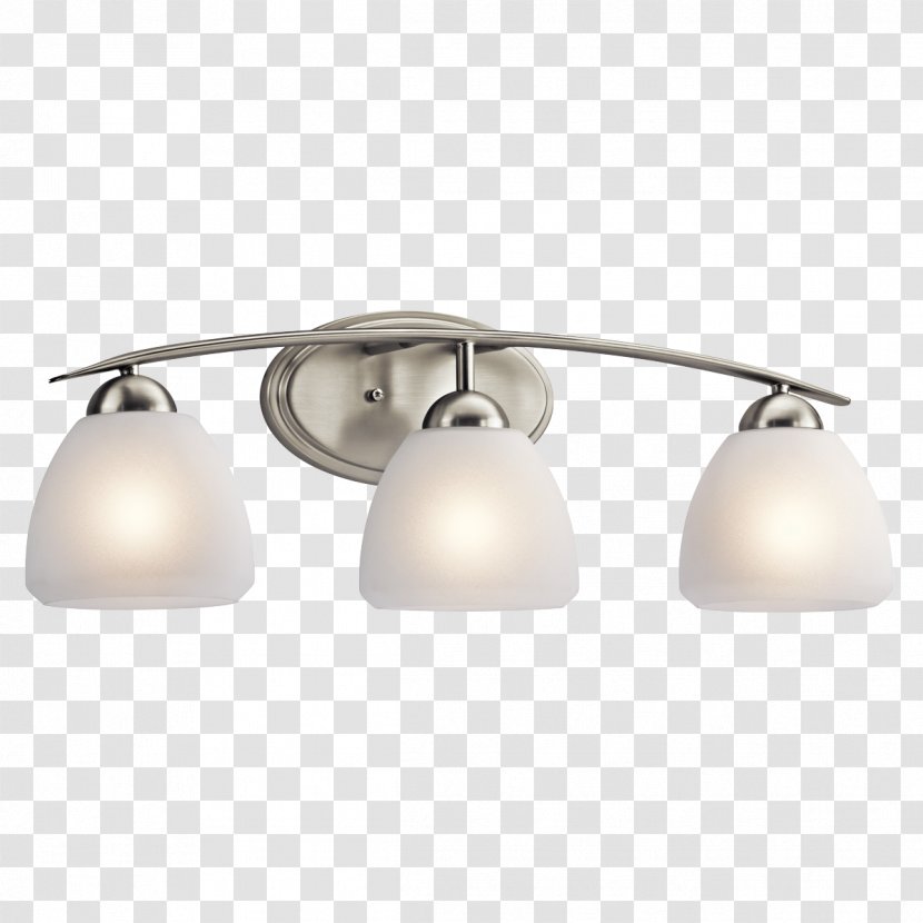 Light Fixture Brushed Metal Bathroom Plumbing Fixtures - Kichler Transparent PNG