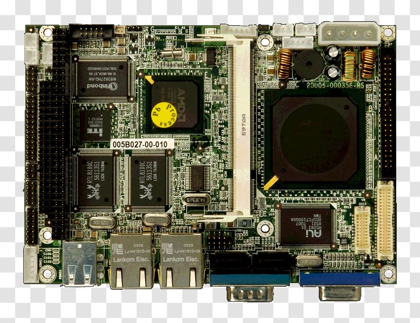 Single-board Computer Central Processing Unit Low-voltage Differential Signaling Geode - Component Transparent PNG