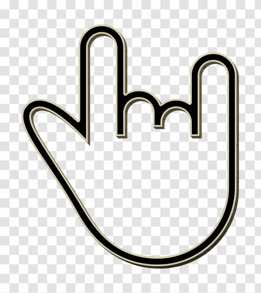 Gesture Icon Hand Rock - Roll Transparent PNG