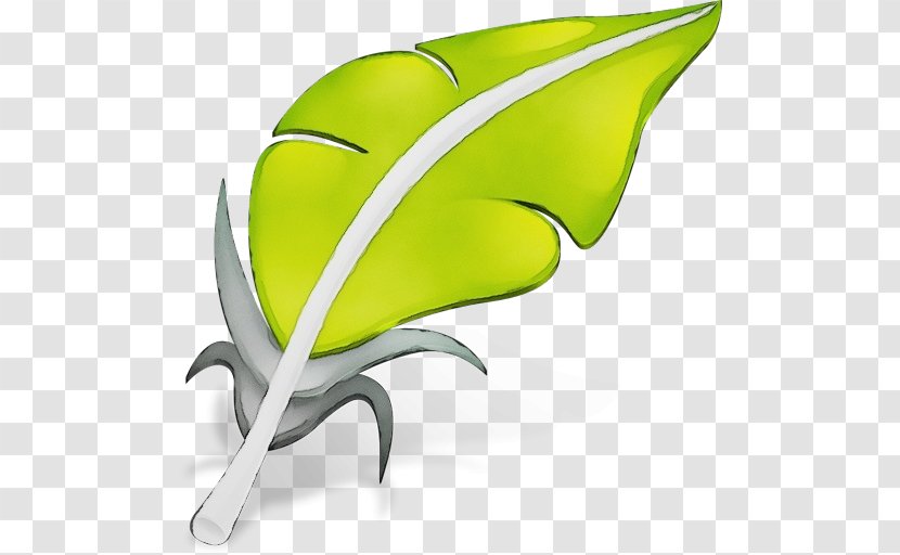Leaf Plant Logo - Watercolor Transparent PNG