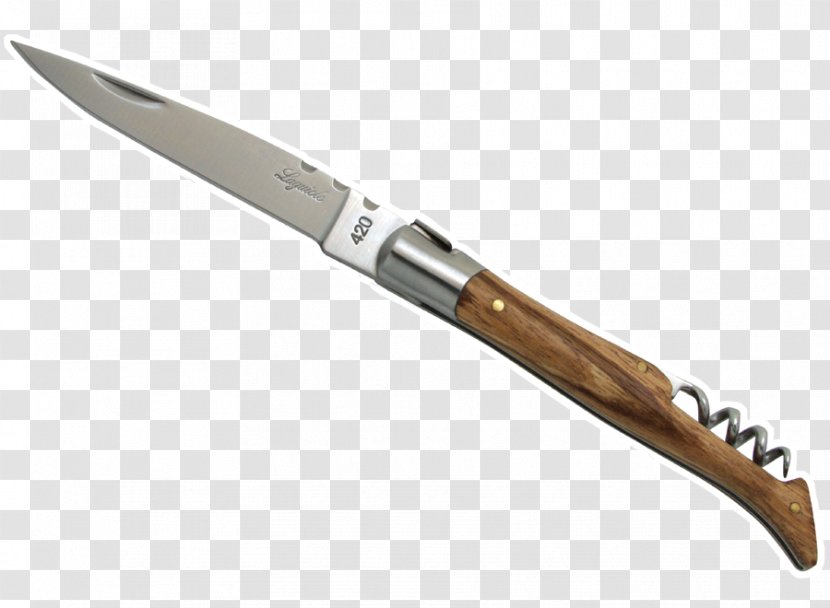 Laguiole Knife Aubrac Pocketknife Corkscrew - Kitchen Transparent PNG