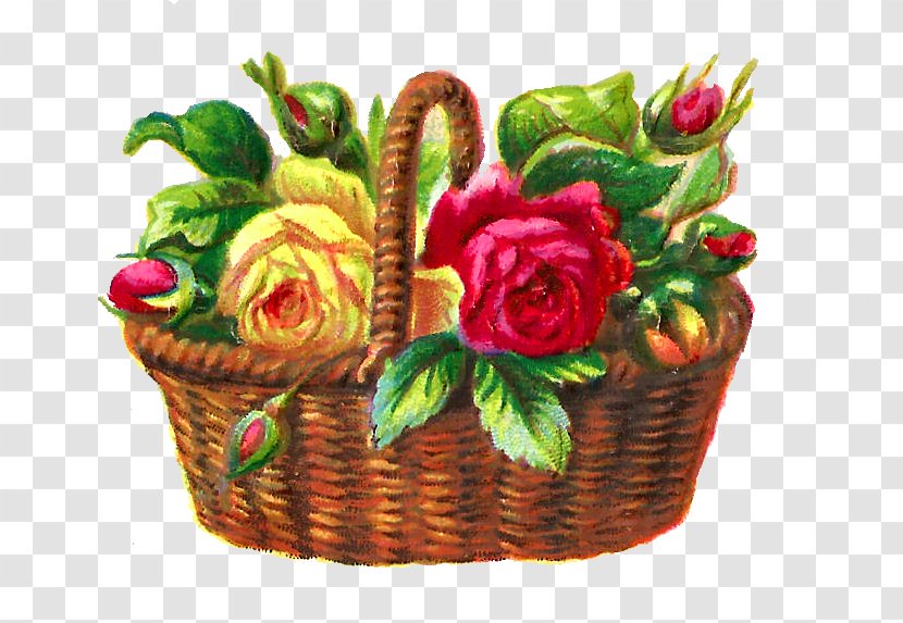 Basket Flower Floral Design Art Clip - Bouquet Transparent PNG