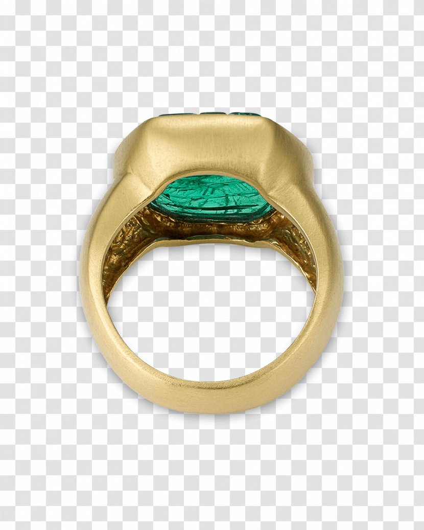 Jewellery Ring Colombian Emeralds Gemstone - Bezel - Exquisite Carving. Transparent PNG