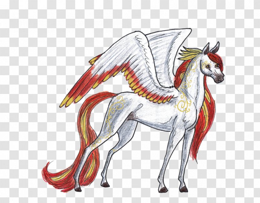 Pony Mustang Unicorn Illustration Cartoon - Wing - Forget Me Transparent PNG