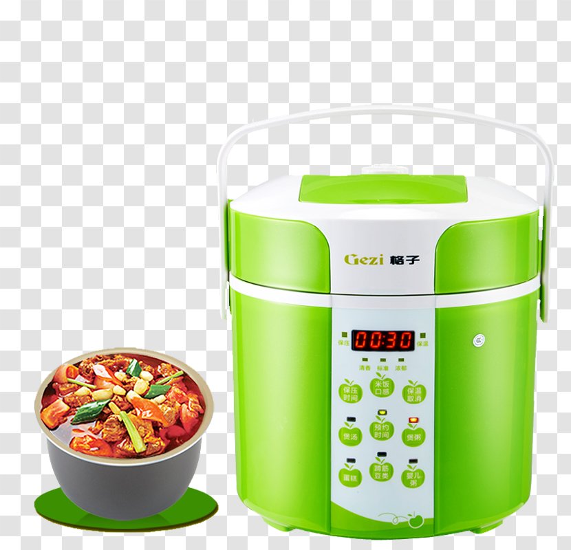 Rice Cooker Pressure Cooking Electricity - Kitchen Stove - Real Green Product Transparent PNG