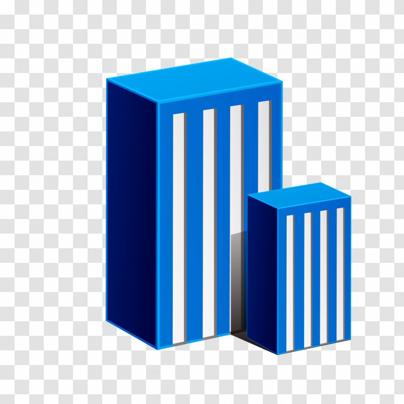 Blue Building Creativity Designer - Creative Model Transparent PNG