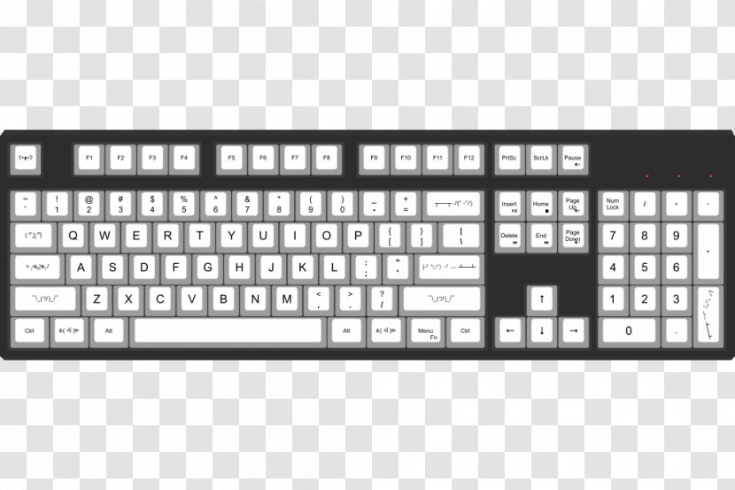 Computer Keyboard Keycap Cherry Model M RGB Color - Laptop Part Transparent PNG