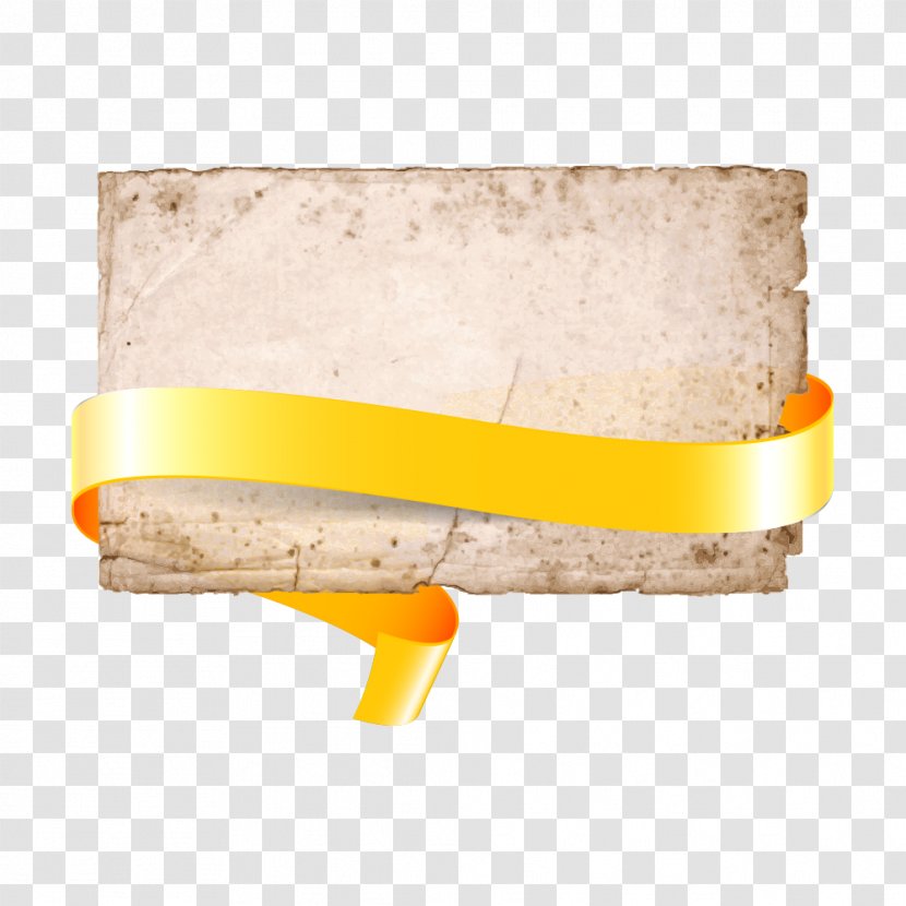 Yellow Ribbon Shiny Vector Transparent PNG