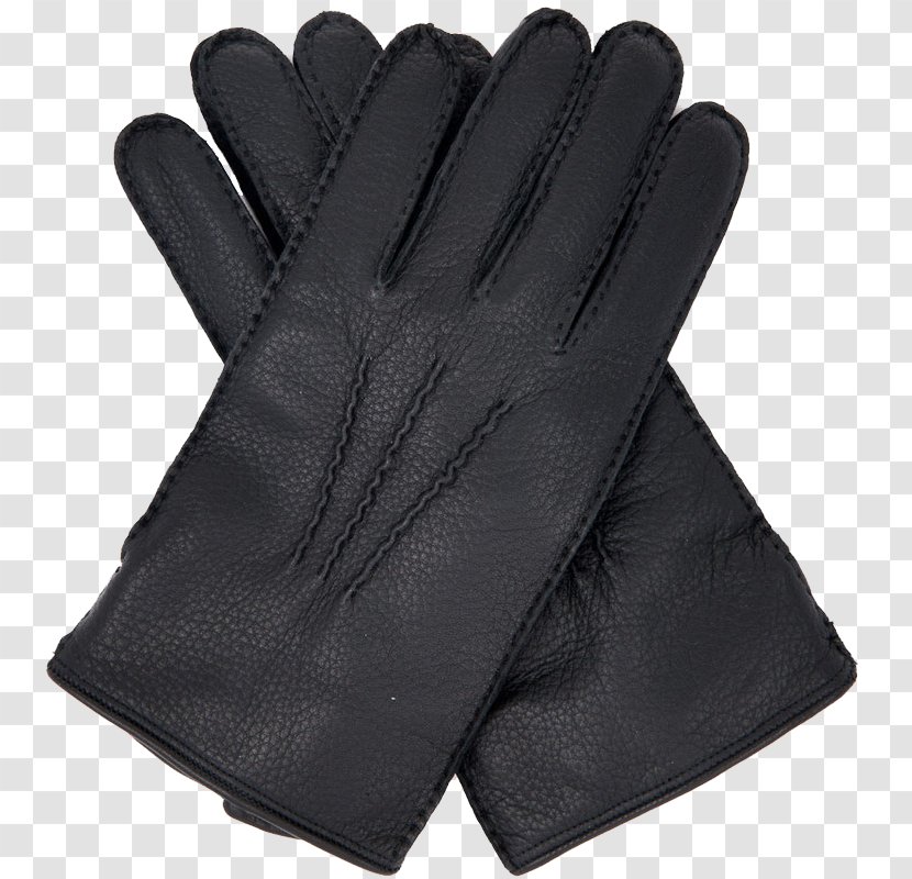 Glove Leather Clothing - Grey - Men's Black Gloves Transparent PNG