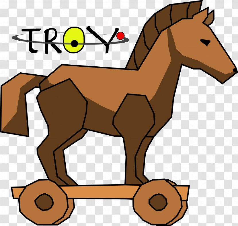 Troy Odyssey Trojan War Odysseus Horse - Computer Virus - Pack Animal Transparent PNG