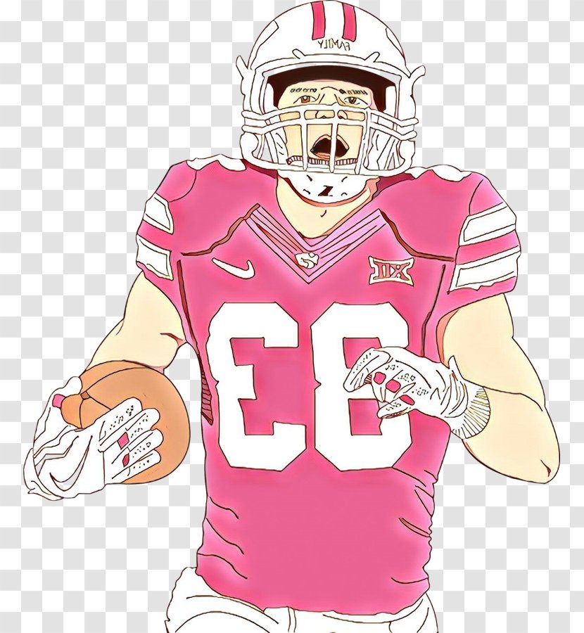 Sports Gear Helmet Jersey Sportswear Pink - Football Equipment - Personal Protective Player Transparent PNG