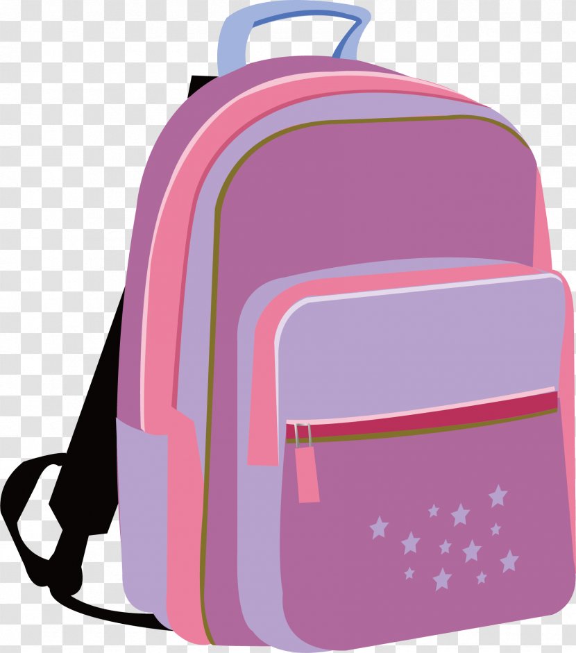 Backpack Bag Clip Art - Silhouette - Vector Element Transparent PNG