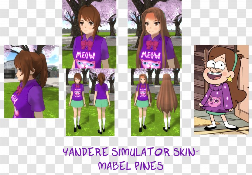 Yandere Simulator Yuno Gasai Mabel Pines - Toddler - Kawaii Japan Transparent PNG