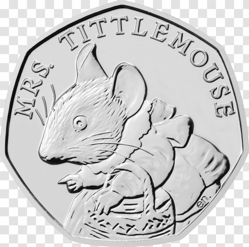 The Tale Of Peter Rabbit Royal Mint Mr. Jeremy Fisher Flopsy Bunnies Tailor Gloucester - Carnivoran - Coin Transparent PNG
