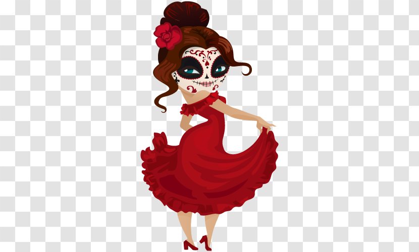 Mexico Mexican Cuisine Dance Cartoon - Woman Transparent PNG