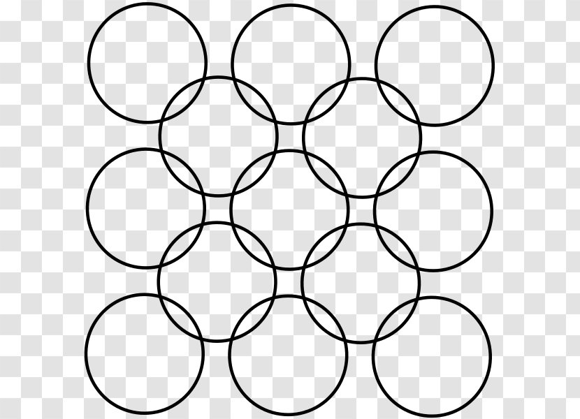 Overlapping Circles Grid Information Point Wikipedia - Monochrome Photography - Circle Transparent PNG