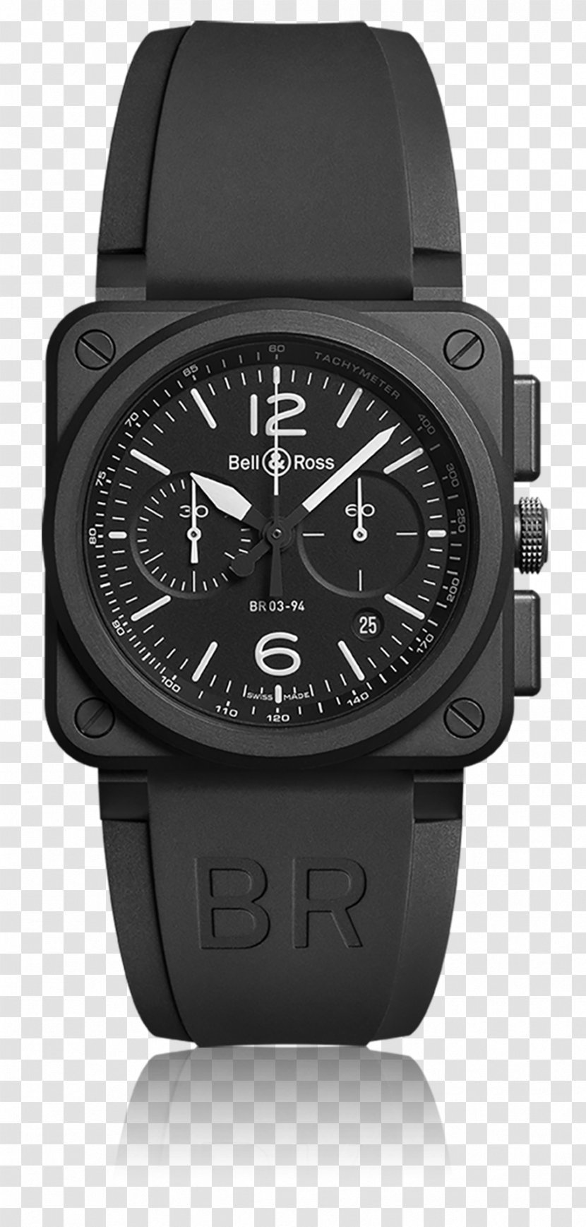 Baselworld Bell & Ross, Inc. Chronograph Watch - Black Transparent PNG