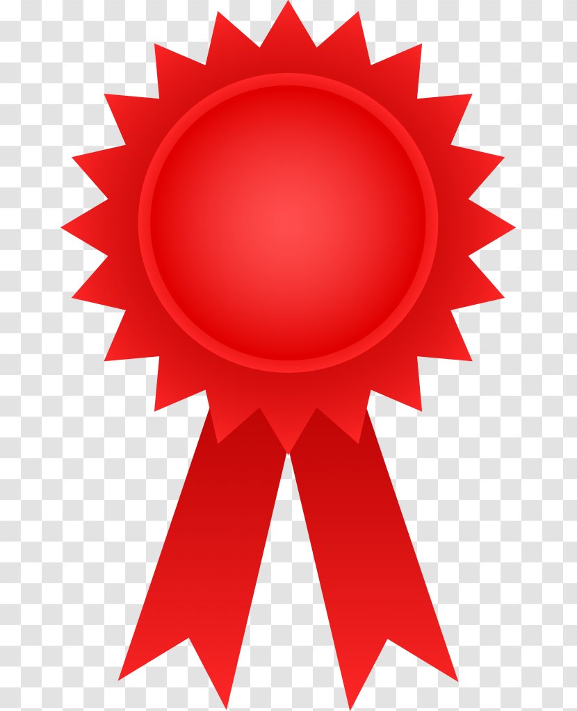 Ribbon Paper Award Prize Clip Art - Red - Graduation Images 2013 Transparent PNG