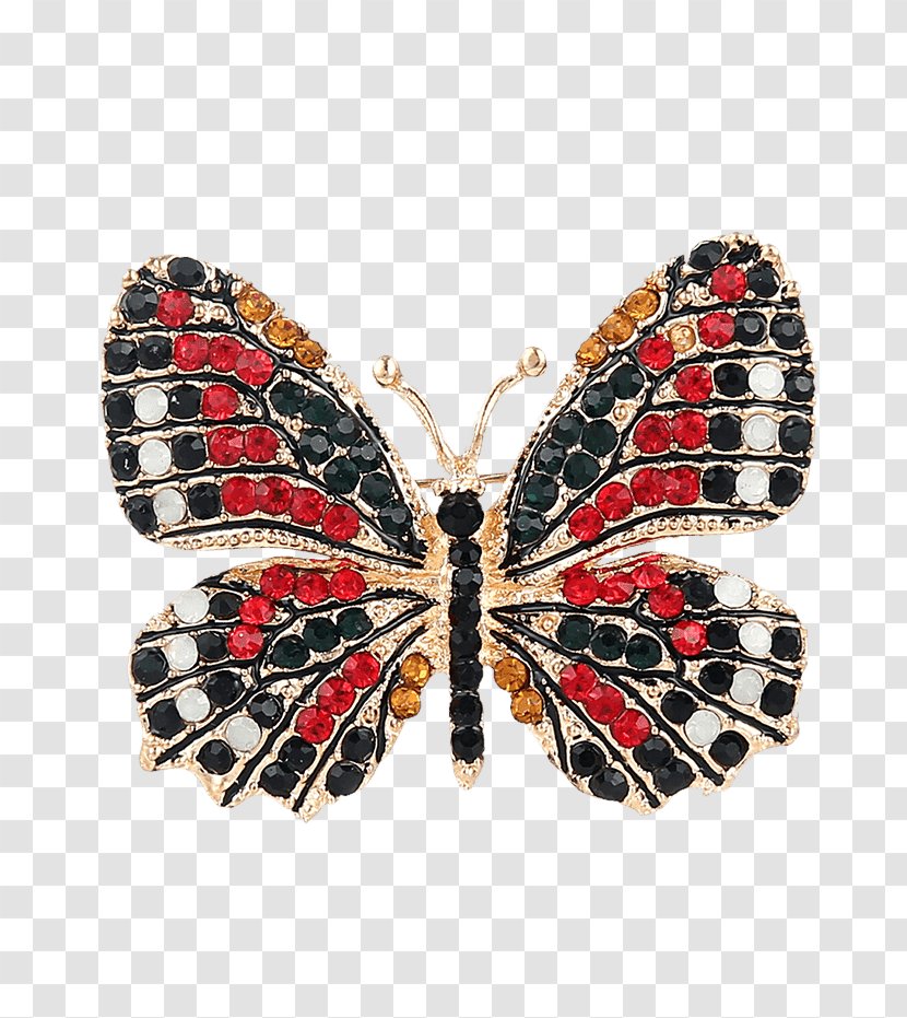 Brooch Monarch Butterfly Imitation Gemstones & Rhinestones Jewellery Lapel Pin Transparent PNG
