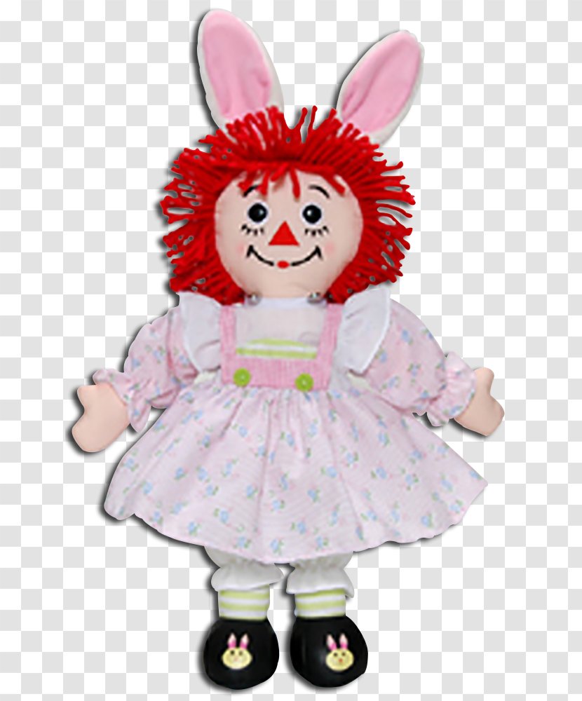 Raggedy Ann Easter Bunny Stuffed Animals & Cuddly Toys Rabbit Doll - Andy Transparent PNG