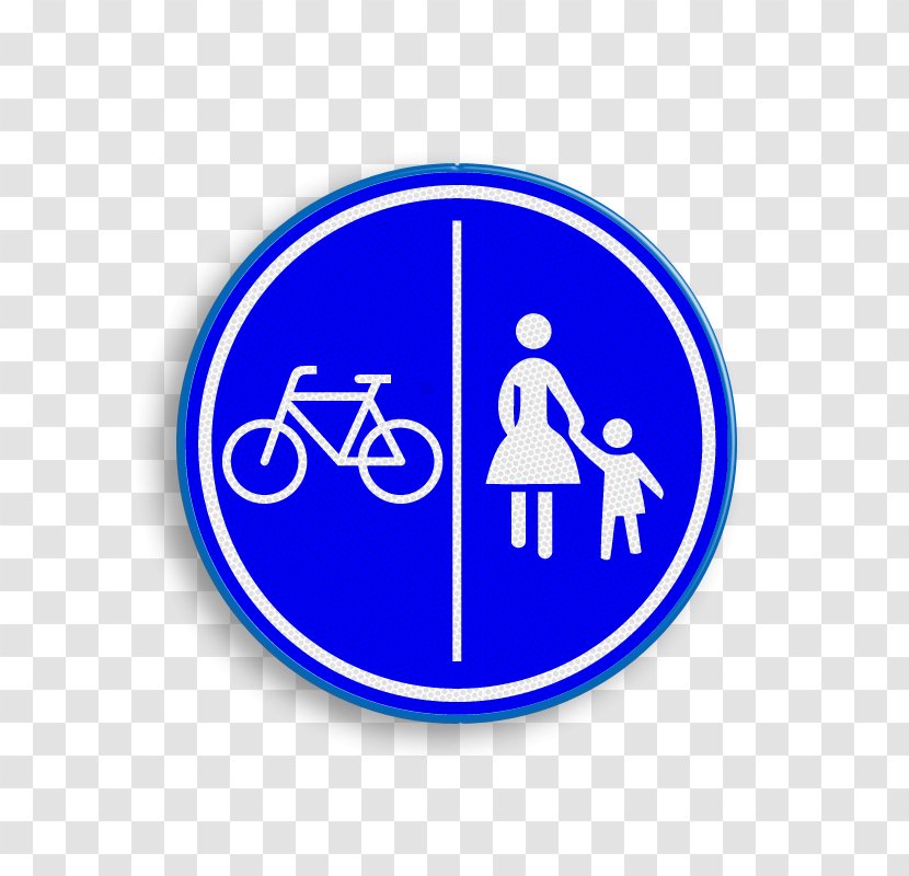 Electric Bicycle Segregated Cycle Facilities Traffic Sign Transparent PNG