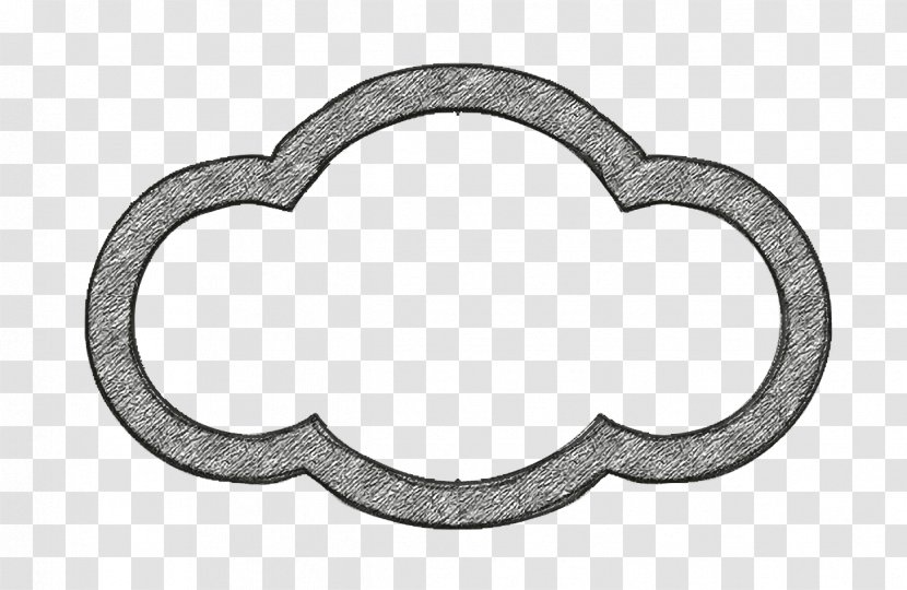 Cloud Icon - Metal Transparent PNG