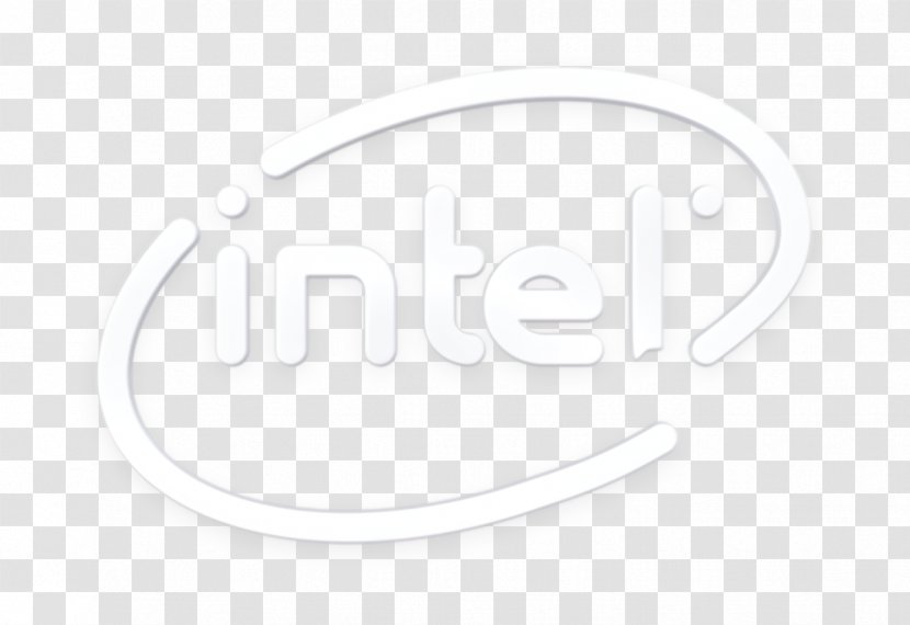 Intel Logo - Hardware Icon - Blackandwhite Text Transparent PNG