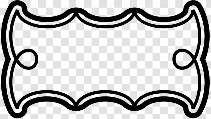 Clip Art Black & White - Rectangle - M Line Transparent PNG