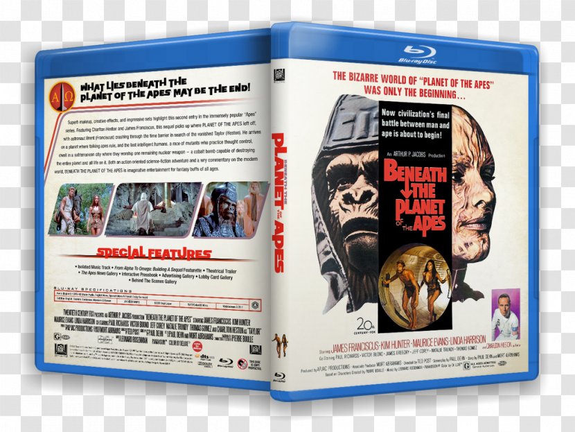 Planet Of The Apes Poster DVD Art Film - Criterion Software Transparent PNG