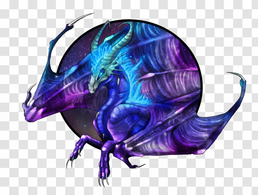 Dragon Purple Blue Art Transparent PNG