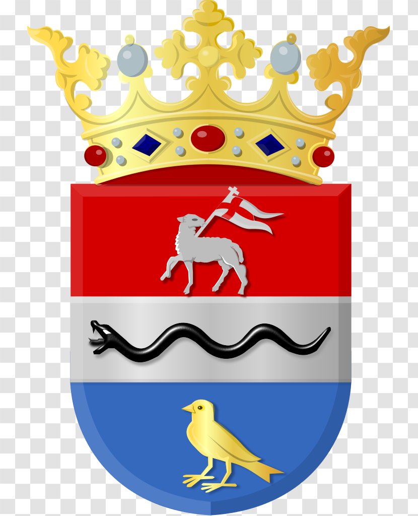 Coat Of Arms Heraldry Crest Crown Fess - Area - Wapen Van De Ronde Venen Transparent PNG