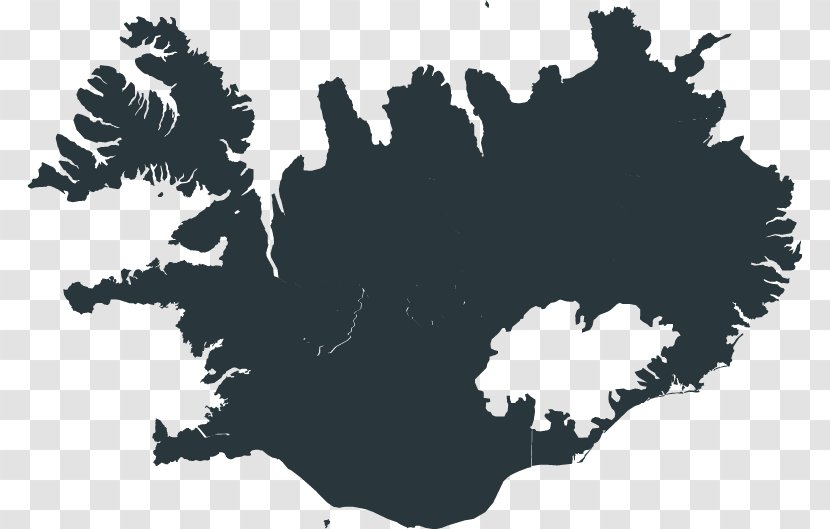 Vatnajökull Reykjavik Vector Map - Stock Photography - Iceland Attractions Transparent PNG